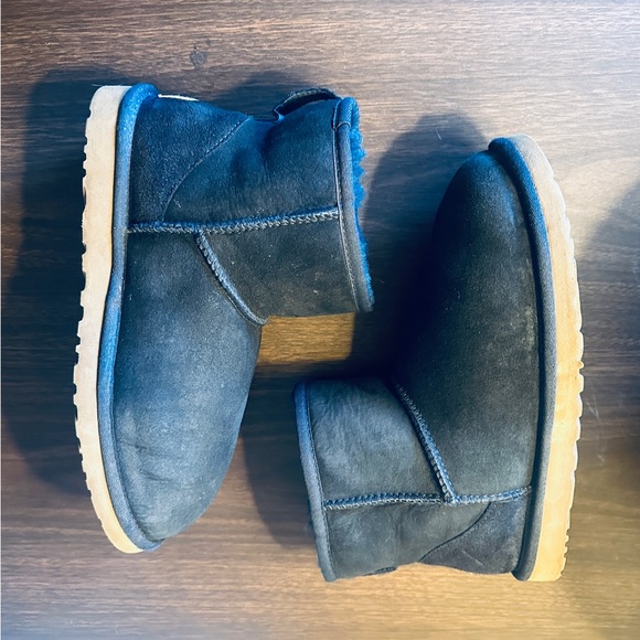 UGG classic mini 2 Navy suede sheepskin water resistant Y2K throwback - Picture 12 of 13